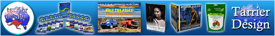 Tarrier Design. All you design needs. Posters, Books, Brochures, CDs, DVDs and more